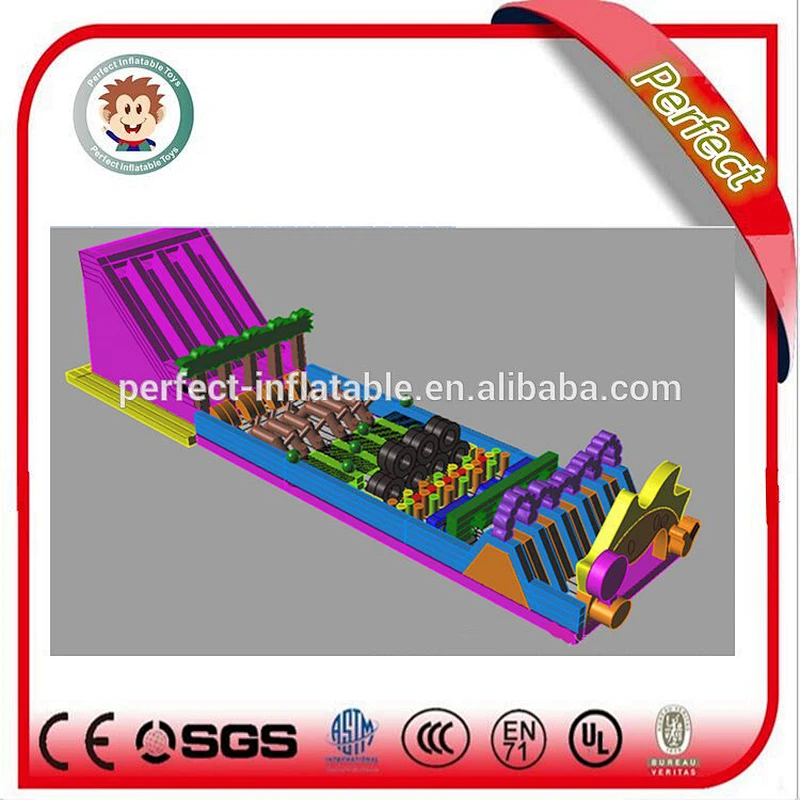 Latest craze kids obstacle course equipment, inflatable obstacle course