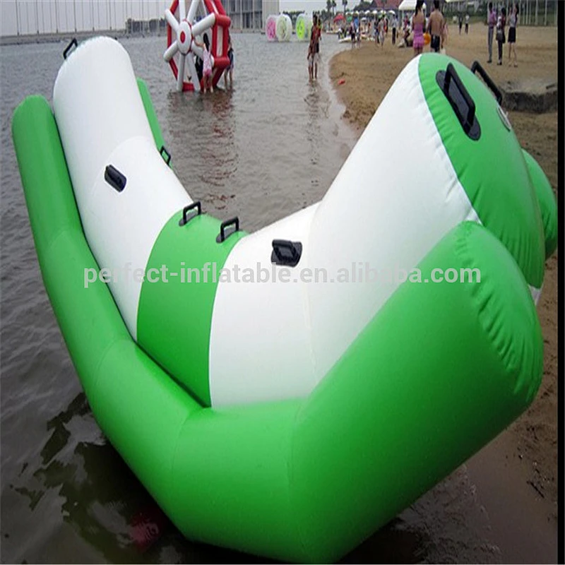 PVC thick material colorful inflatable toys,inflatable floating seesaw for kids water game
