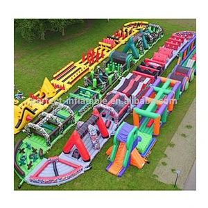 China PVC giant inflatable 5k obstacle course for sale inflatable obstacle course adults