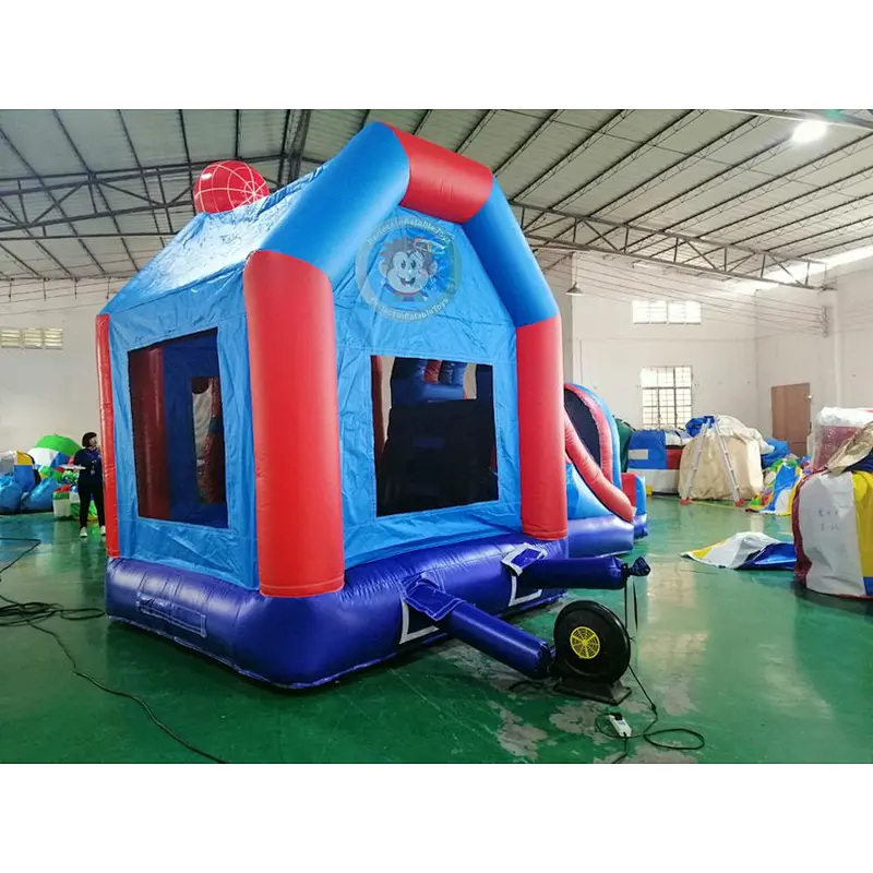 Commercial kids slide bounce house inflatable Spider-Man bounce