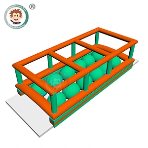 China Supplier Insane 5K The Beast inflatable Sport Game Commercial Adult Obstacle Course Tunnel For Sale