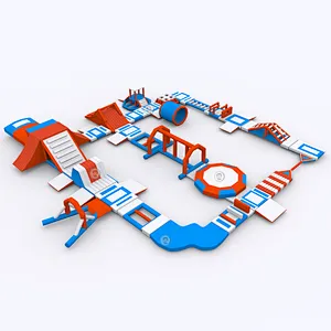Cheaper price inflatable floating water park equipment for commercial