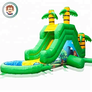Factory Price Kids Size Inflatable Bounce Water Slide Inflatable Pool Slide