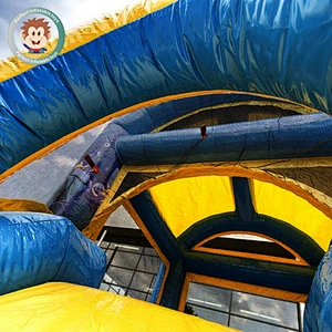 Outdoor Kids Size inflatable pool for kids inflatable water slide with pool on sale inflatable water park