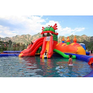 Manufacturer Perfect PVC Tarpaulin Water Slide Inflatable Swimming Pool