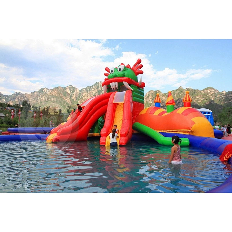 Manufacturer Perfect PVC Tarpaulin Water Slide Inflatable Swimming Pool