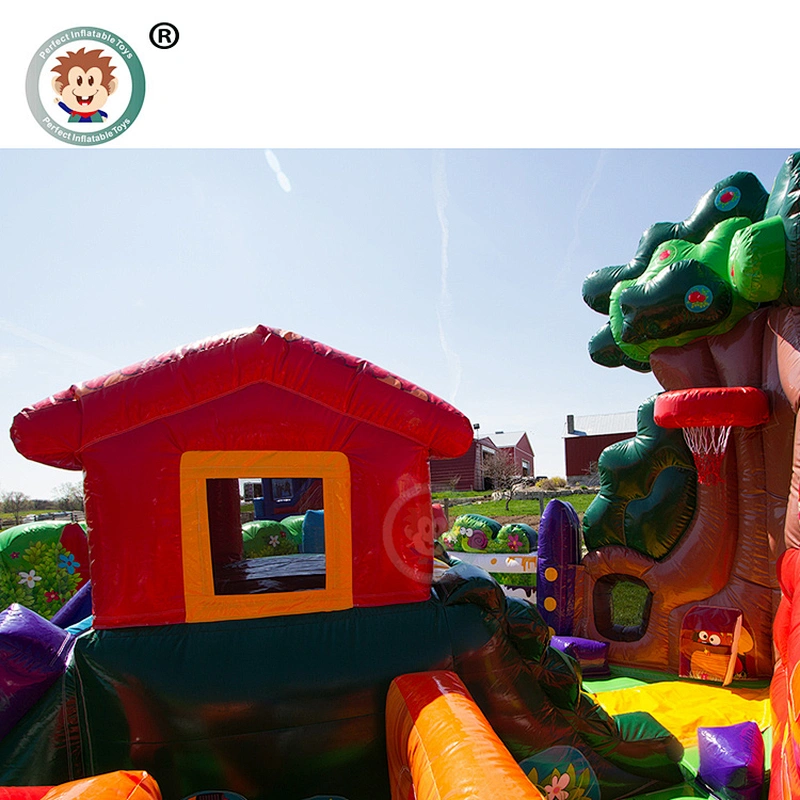 Wholesale Custom Colorful Kids Inflatable Amusement Park Inflatable Fun City For Sale