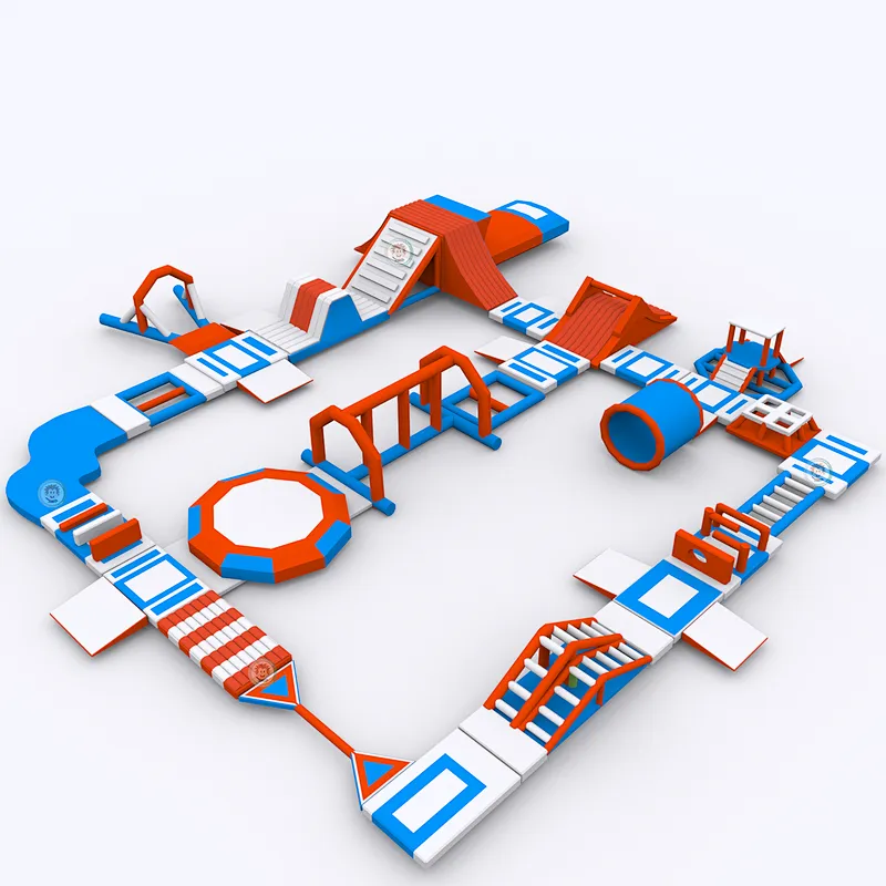 Cheaper price inflatable floating water park equipment for commercial