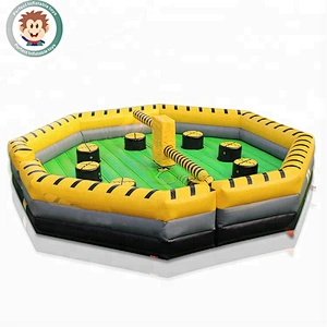 Interactive Inflatable Weeper Inflatable Sport Wipe Out Game For Fun