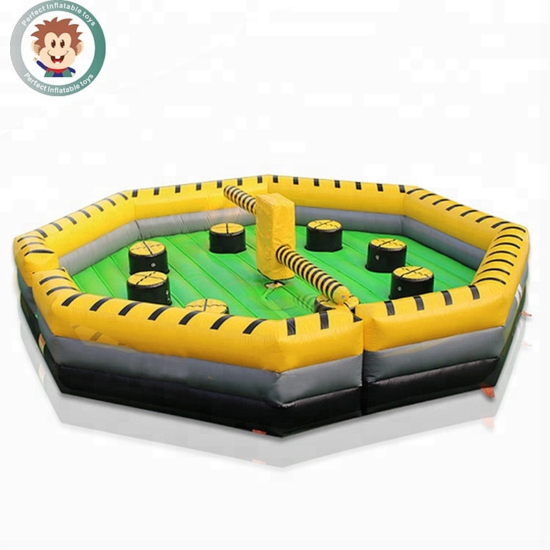 Interactive Inflatable Weeper Inflatable Sport Wipe Out Game For Fun