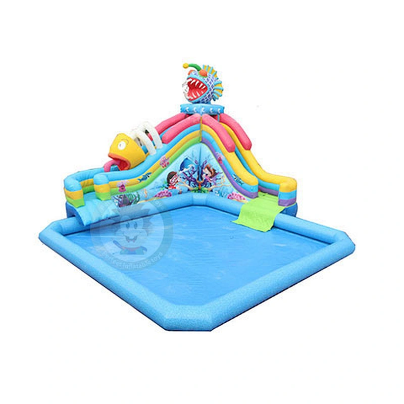Wholesale Price  Environmental Protection PVC  Giant Inflatable Water Slide With Pool