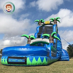 Perfect Inflatable Toys Customized 0.55mm PVC Outdoor Inflatable Water Slide For Pool