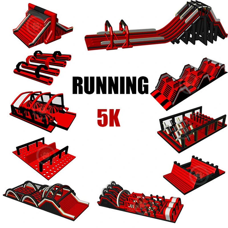 Outdoor The Beast Custom Adult Commercial Insane Inflatable 5K Obstacle Course Challenge For Sale