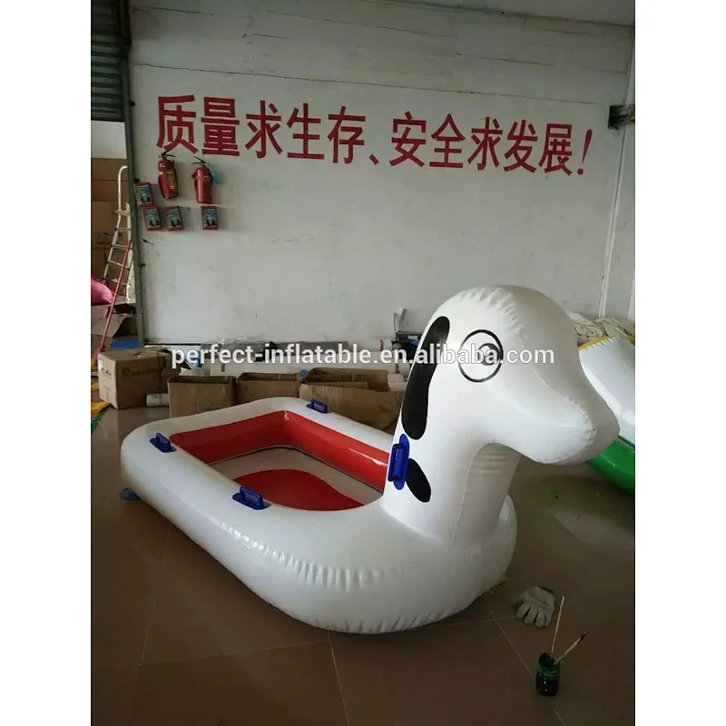 Good quality PVC floating inflatable boat swimming pool inflatable sports games for adults