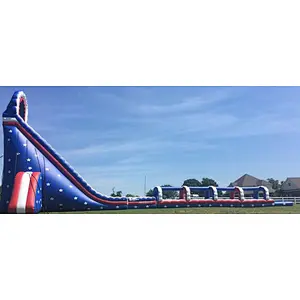 commercial long inflatable playground slip n slide with pool for sale custom big inflatable water slide for kids and adults
