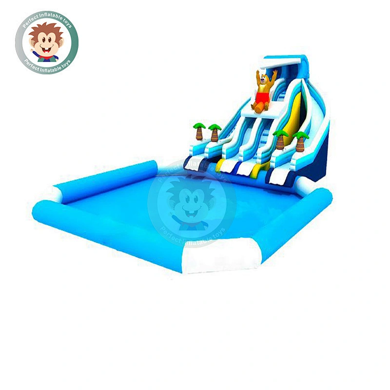 Cheap Summer Pool Toys Inflatable Water Slide For Swimming Pool Kids And Adult Fun