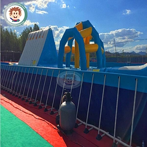 Best quality Metal Frame Blue Swimming Pool for children