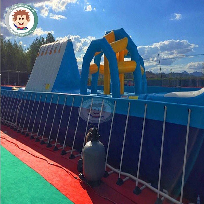 Best quality Metal Frame Blue Swimming Pool for children