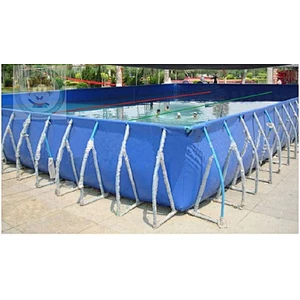 Circular inflatable pools for adults with holders in the garden steel frame pool for adult outdoor inflatable swimming pool