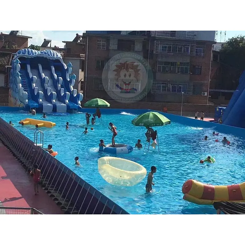 Factory Price  Commercial Swimming Pool  Inflatable Water Slide For Sale