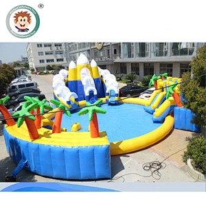 Perfect Inflatable Toys Commercial Kids And Adults Amusement Park Inflatable Water Slide Pool