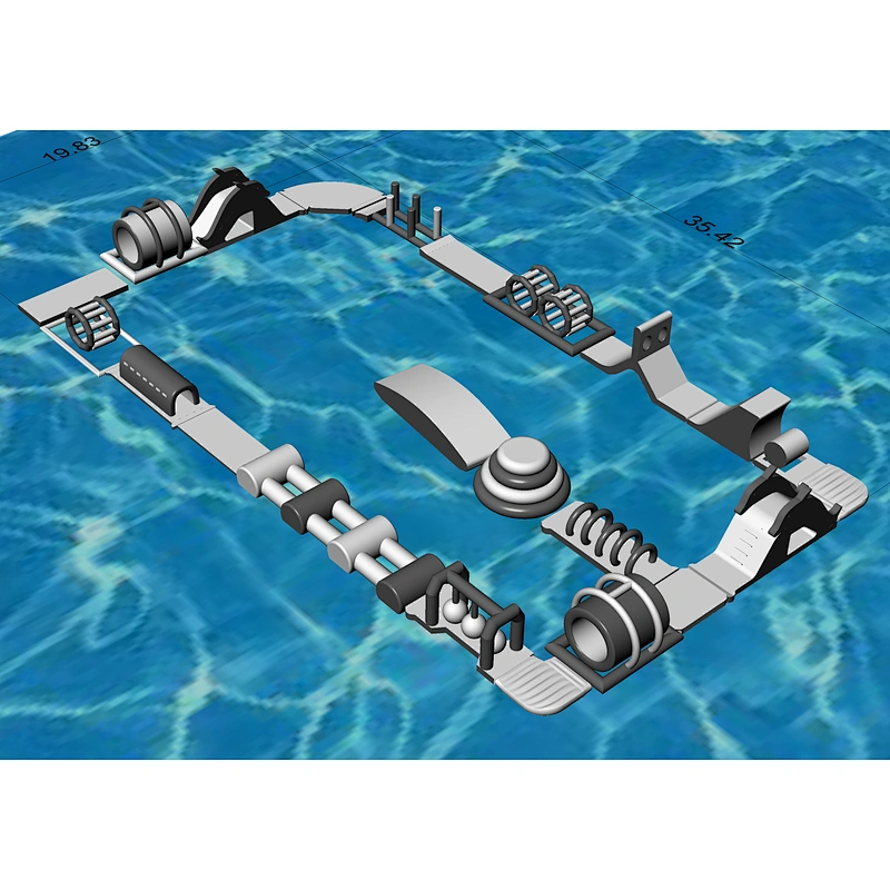 Perfect Toys Inflatable Large Playground Water Games Aqua Park Inflatable Floating Water Park