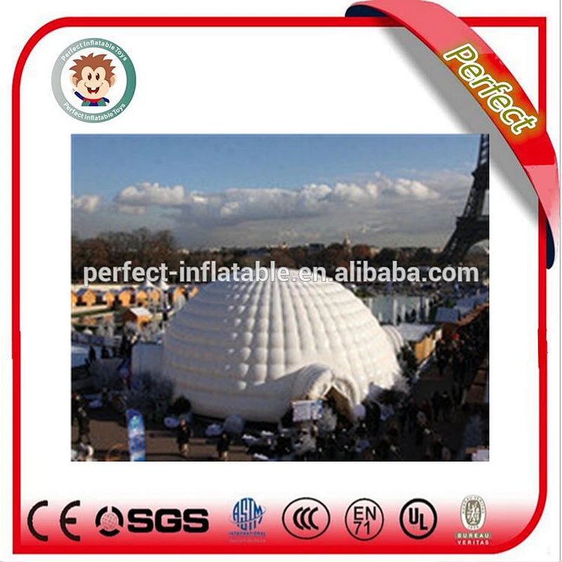 Professional manufacturer inflatable tent with rooms inflatable tent with led light