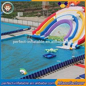 outdoor steel frame pool above ground pvc pool metal swimming pool