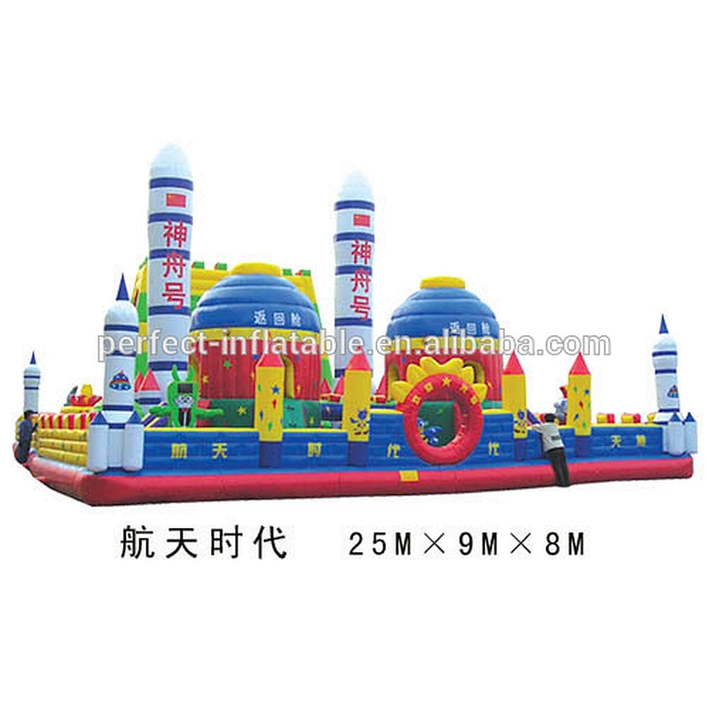 Cutely cartoon amusement park for children inflatable bouncer castle on sale giant inflatable park toys