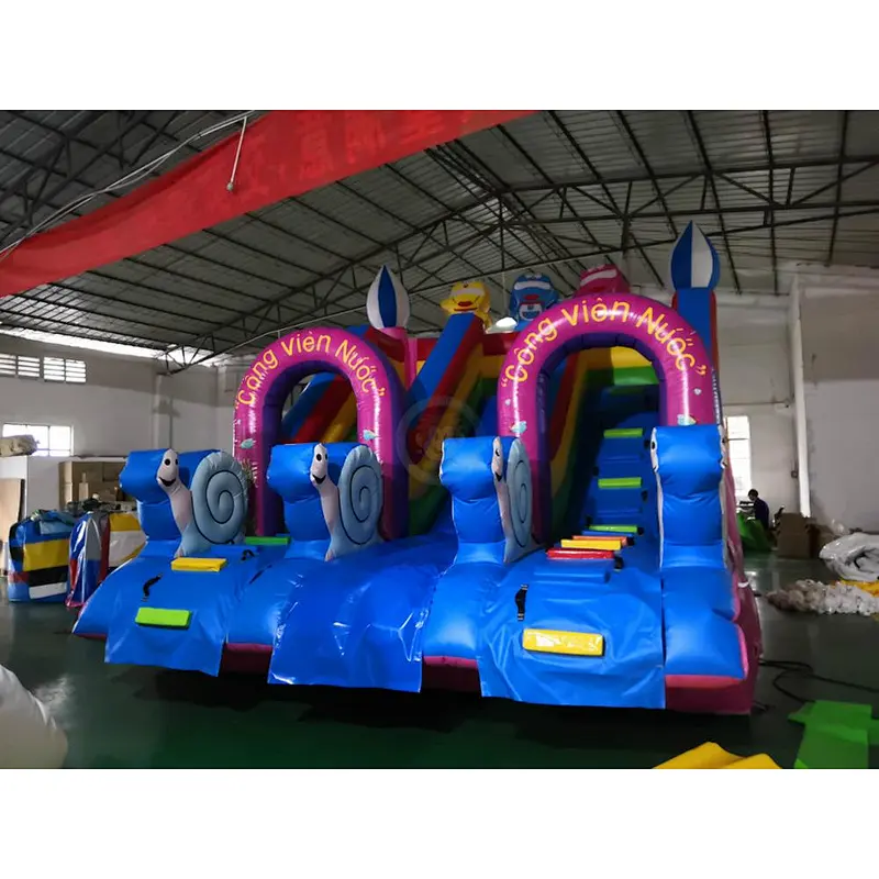 Used Southeast Asia country commercial inflatable water slide for kids