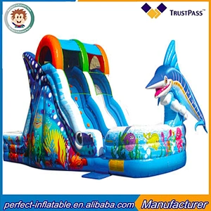 2017 new design inflatable clownfish wave slide cheap sale