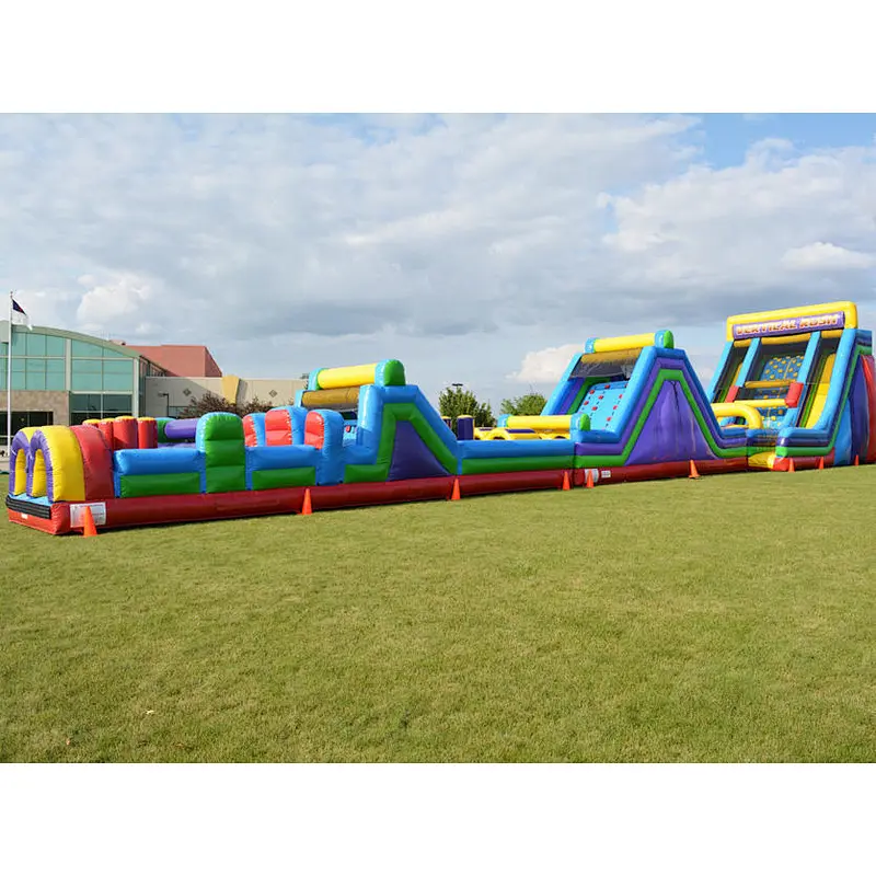 New design adult cheap inflatable obstacle course for commercial