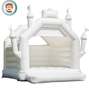 Best quality white color jumping bouncer wedding inflatable bounce house for activity