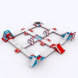 Asia adult commercial inflatable floating games water park for sale