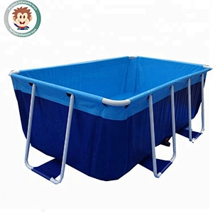 large outdoor plastic inflatable above ground steel frame swimming pool for adults and kids water park metal swim pool for sale