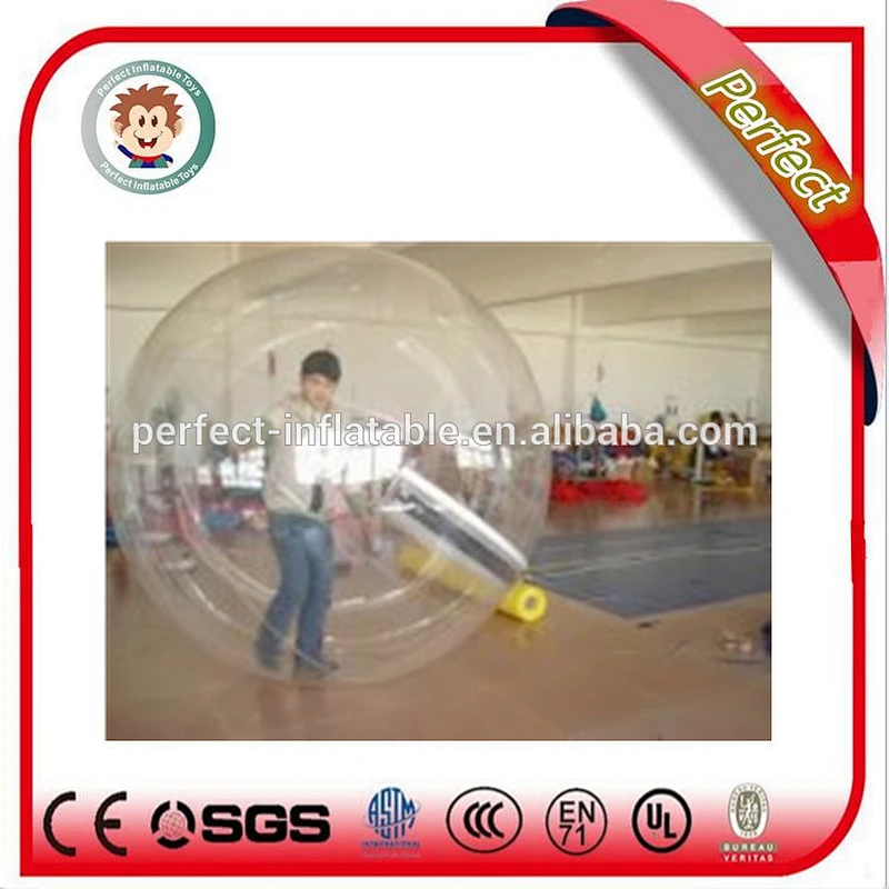 Funny adult pvc inflatable ball person inside inflatable water ball