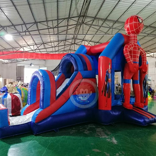 Commercial kids slide bounce house inflatable Spider-Man bounce