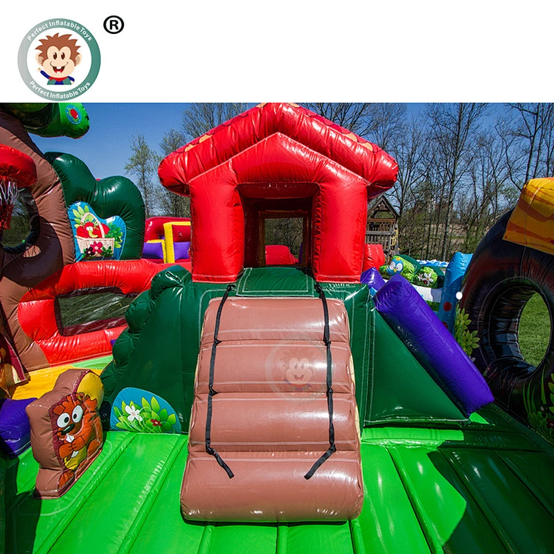 Wholesale Custom Colorful Kids Inflatable Amusement Park Inflatable Fun City For Sale