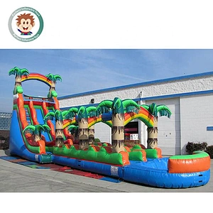 Perfect Inflatable Toys 0.55mm PVC Customized Outdoor Inflatable Slip And Slide Pool For Sale