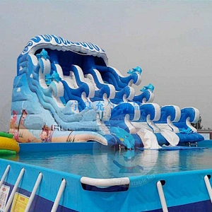 Factory Price  Commercial Swimming Pool  Inflatable Water Slide For Sale