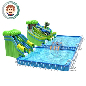 2019 Hot Sale  Big High Quality Inflatable Water Pool Slide For Kids And Adults