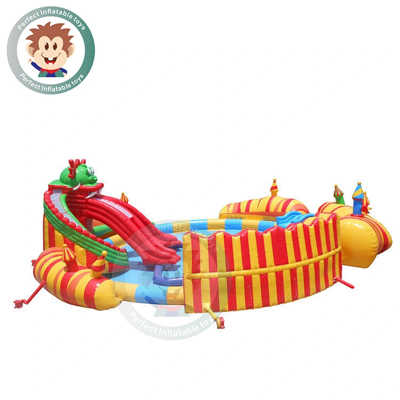 Manufacturer Perfect PVC Tarpaulin Water Slide Inflatable Swimming Pool