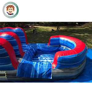Perfect Inflatable Toys Commercial Outdoor Inflatable Playground Slide With Pool For Adults