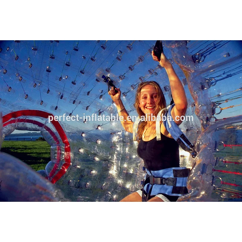 Funny crazy colorful inflatable led light zorb ball for the show and performance inflatable zorb ball