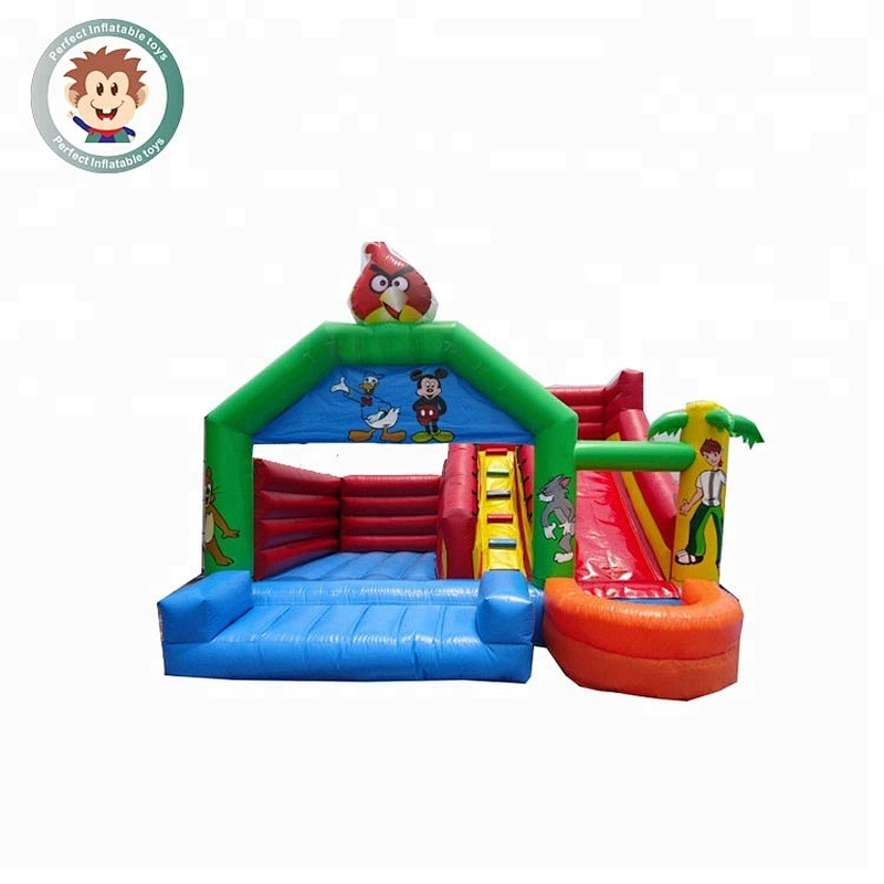 Used PVC 0.55mm material 2017 lovely style sling jumper inflatable trampoline for children