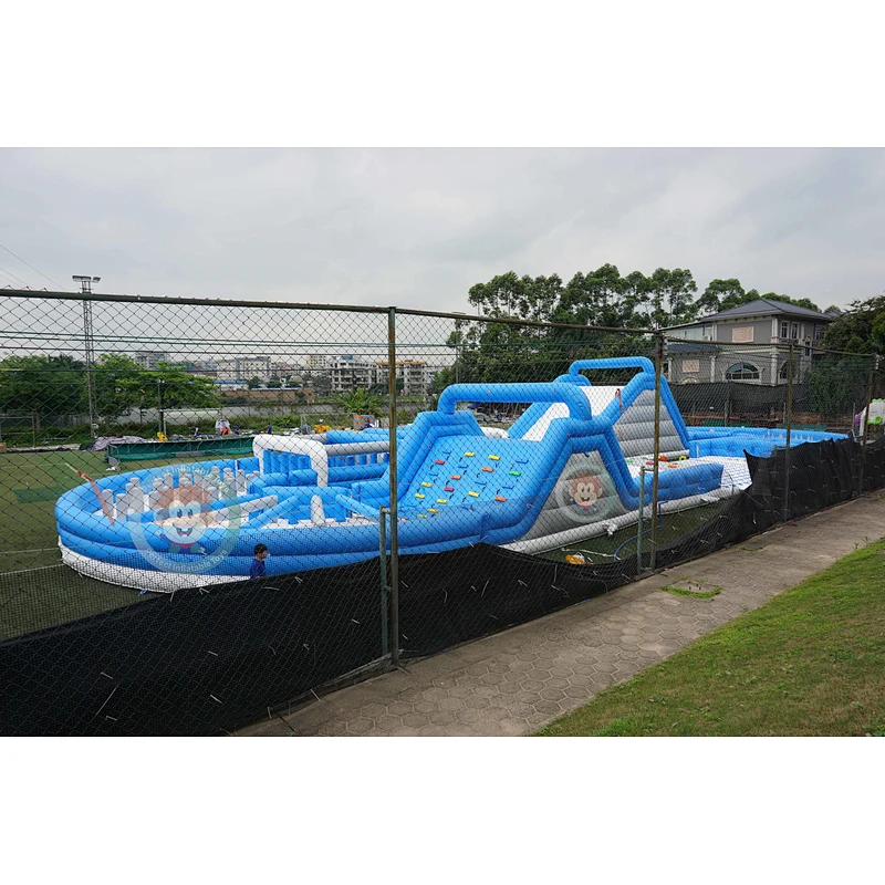 commercial inflatable obstacle tunnel adult inflatable obstacle course inflatable amusement park obstacle