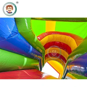 Perfect Inflatable Toys 6*5*3.5M Commercial Inflatable Bounce House With Roof