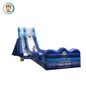 Giant inflatable amusement park inflatable slide combo inflatable water slide with pool for sale for adults and kids