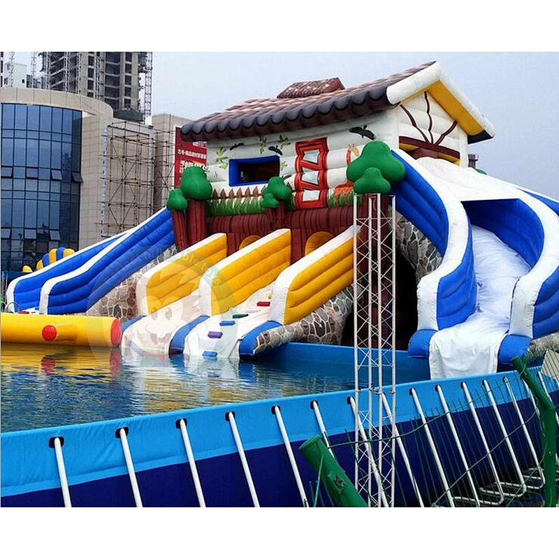 Factory Supplying  Top Quality Inflatable Slide Water Pool For Sale