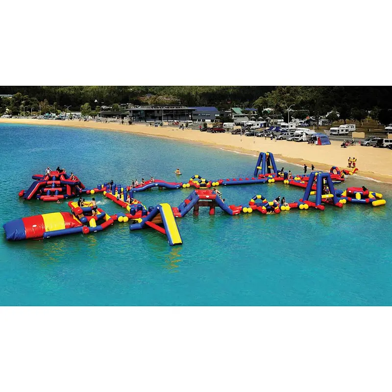 2018 Giant 0.9mm PVC Adults And Children Floating Aqua Park Sport Games Equipment Inflatable Water Park Games